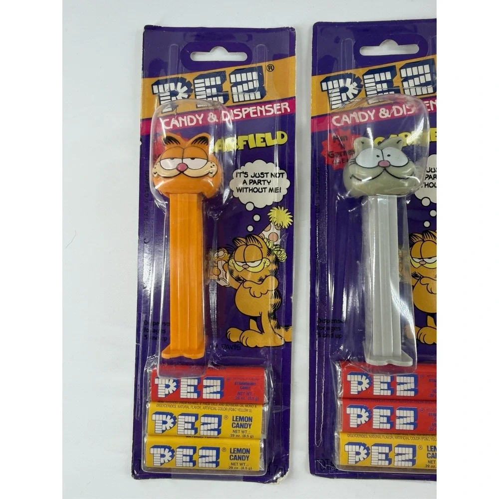 Vintage Garfield PEZ Dispenser Lot 4 Sealed Carded Nermal Arlene Garfield